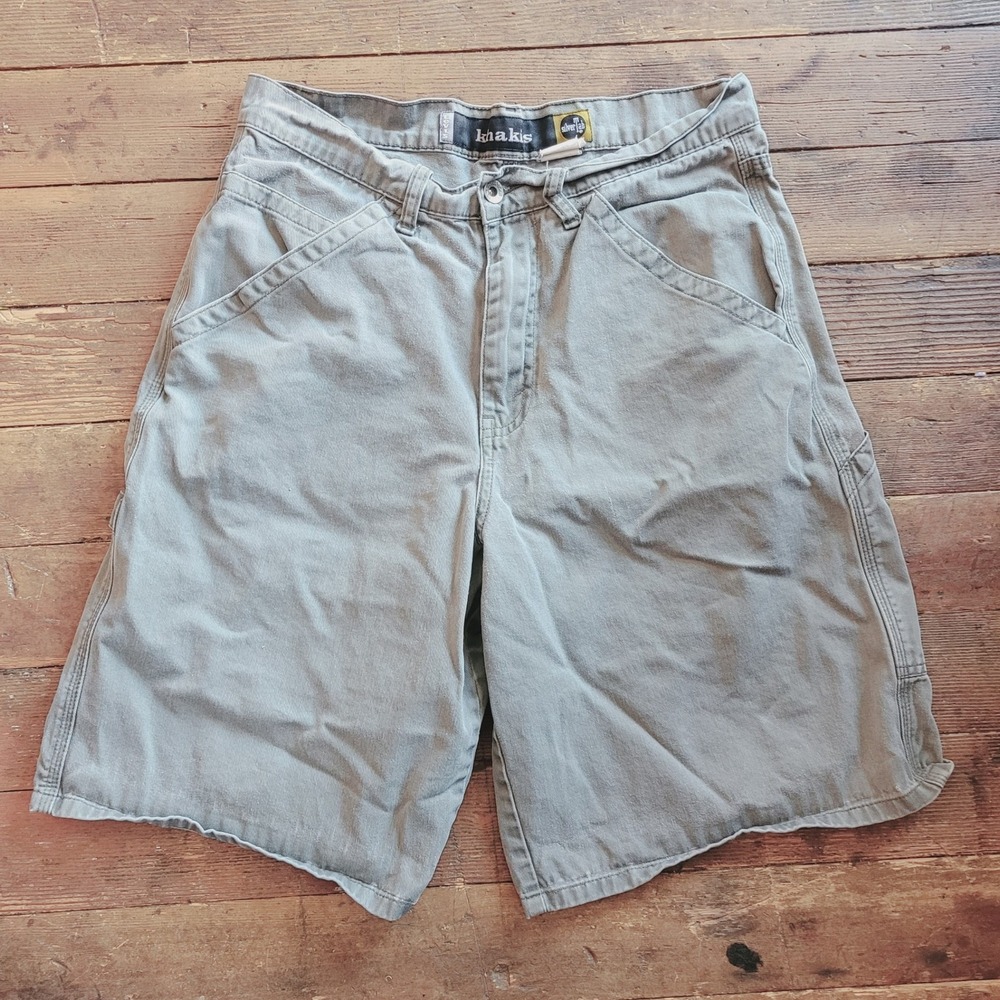 Silver Tab Vintage Khakis Mens 30 Gray Carpenter‎ Shorts Relaxed Fit 90s Utility